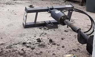 Skid Steer Auger for fence posts Skid Steer Auger