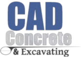 CAD Concrete And Excavating | Company Logo CAD Concrete And Excavating | Concrete Contractor Logo
